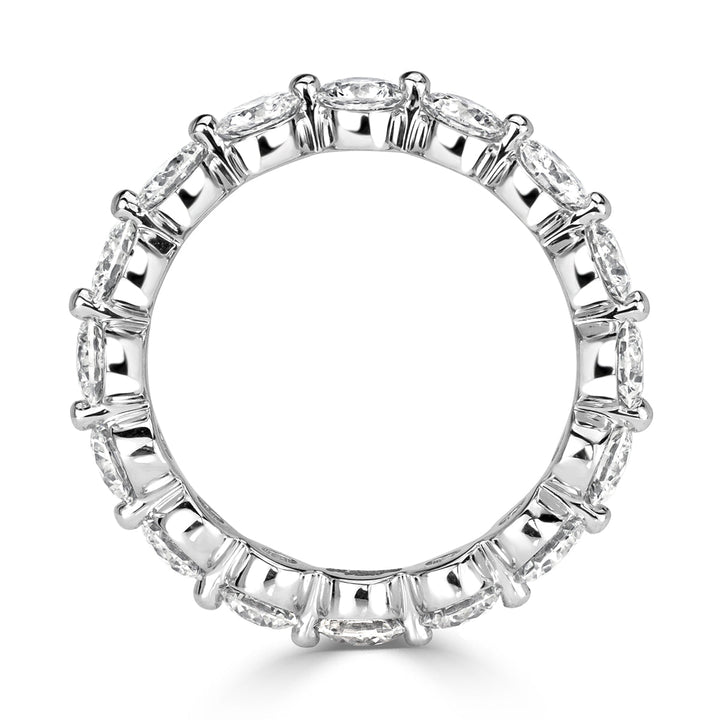 2.74ct Round Brilliant Cut Lab Diamond Eternity Band in Platinum