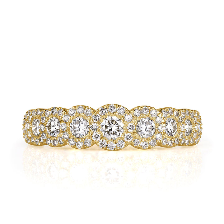 1.02ct Round Brilliant Cut Lab Diamond Ring in 18k Yellow Gold