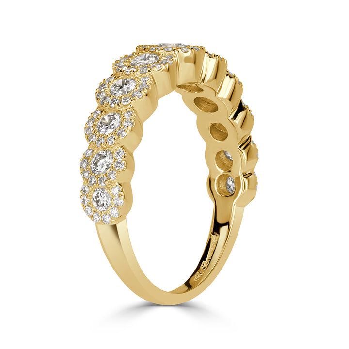 1.02ct Round Brilliant Cut Lab Diamond Ring in 18k Yellow Gold