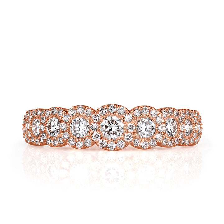 1.02ct Round Brilliant Cut Lab Diamond Ring in 18k Rose Gold