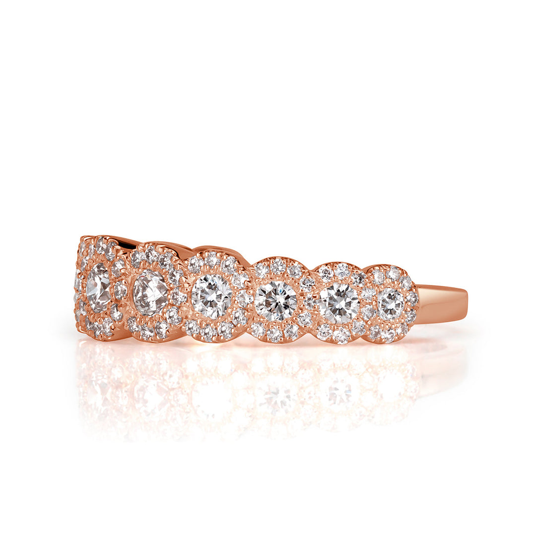 1.02ct Round Brilliant Cut Lab Diamond Ring in 18k Rose Gold