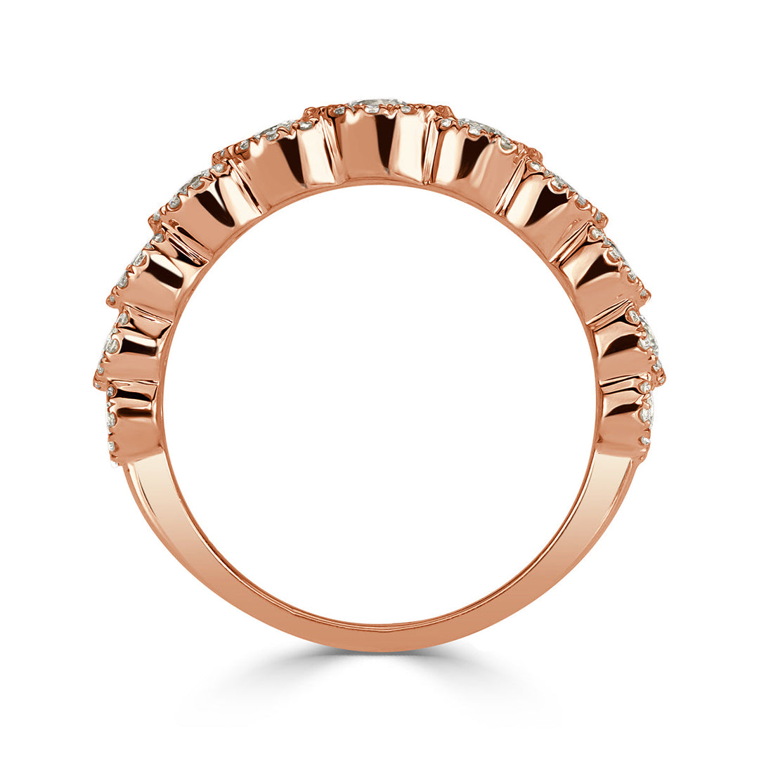 1.02ct Round Brilliant Cut Lab Diamond Ring in 18k Rose Gold