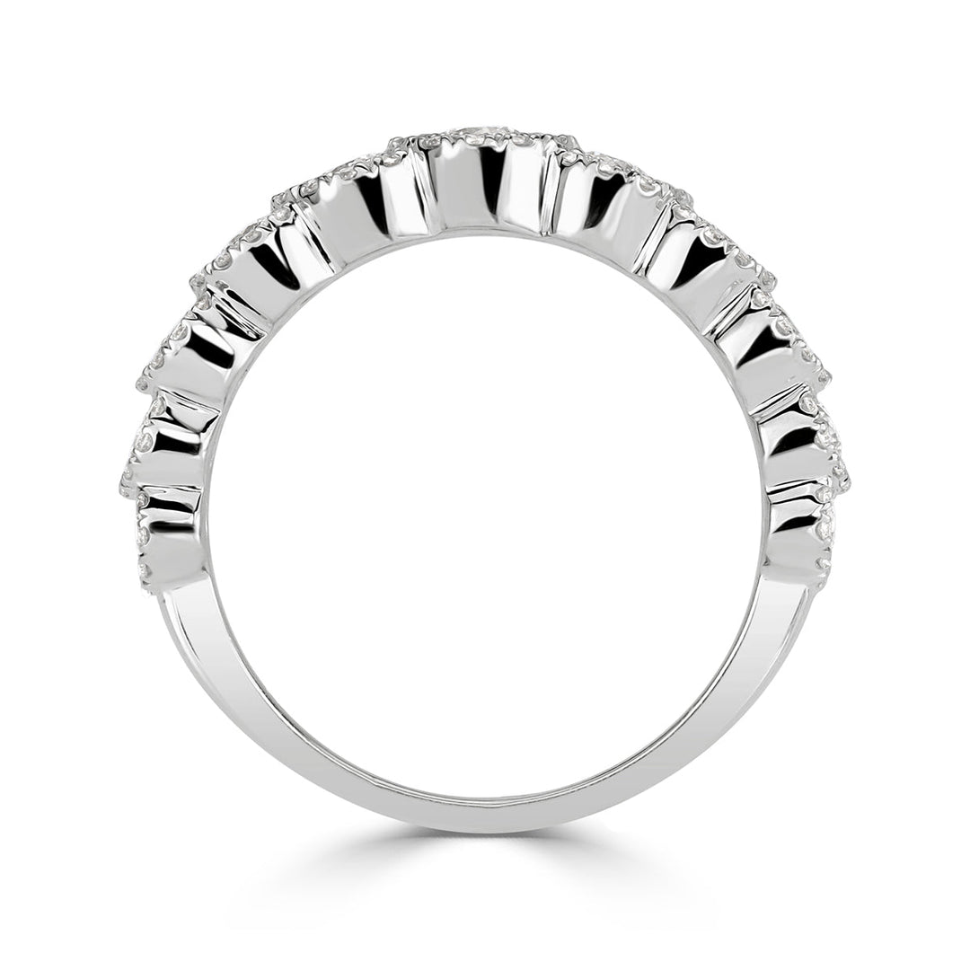 1.02ct Round Brilliant Cut Lab Diamond Ring in 18k White Gold