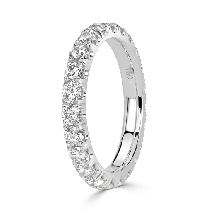 1.70ct Round Brilliant Cut Lab Diamond Eternity Band in 18k White Gold