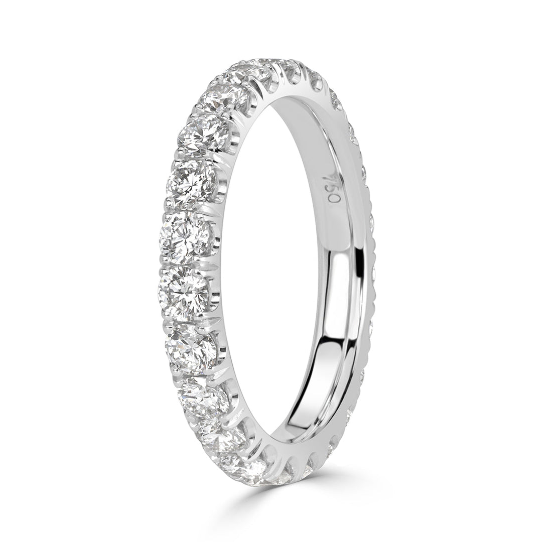 1.70ct Round Brilliant Cut Lab Diamond Eternity Band in Platinum