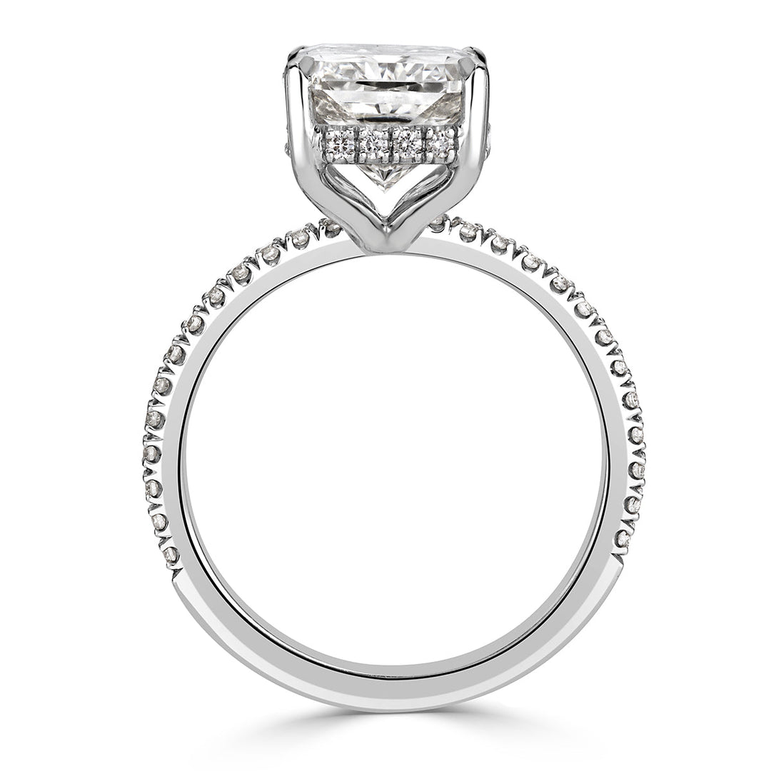 4.39ct Radiant Cut Lab Diamond Engagement Ring