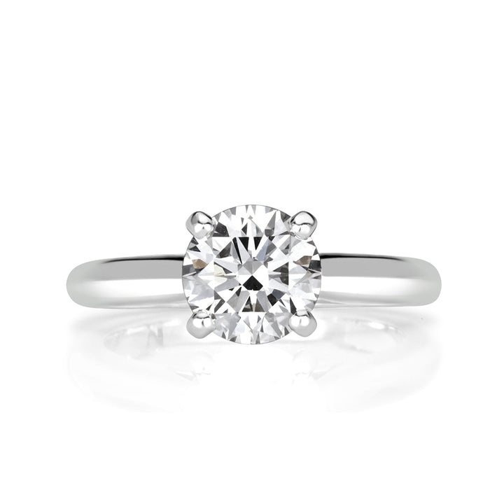 1.07ct Round Brilliant Cut Lab Diamond Engagement Ring By Cartier