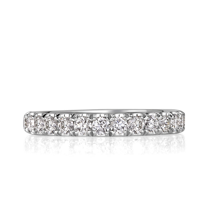 1.28ct Round Brilliant Cut Lab Diamond Eternity Band in Platinum