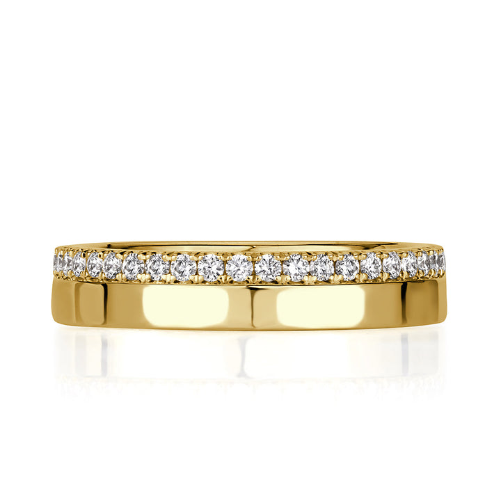 0.48ct Round Brilliant Cut Lab Diamond Eternity Band in 18k Yellow Gold