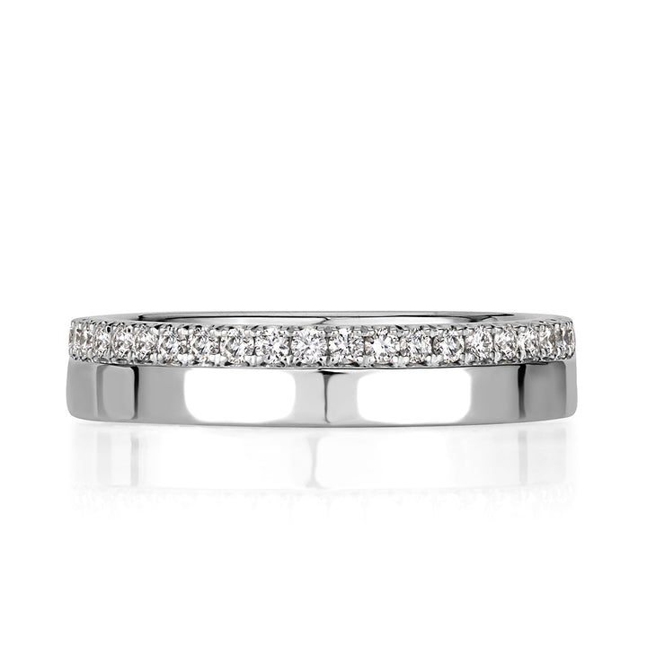 0.48ct Round Brilliant Cut Lab Diamond Eternity Band in 18k White Gold