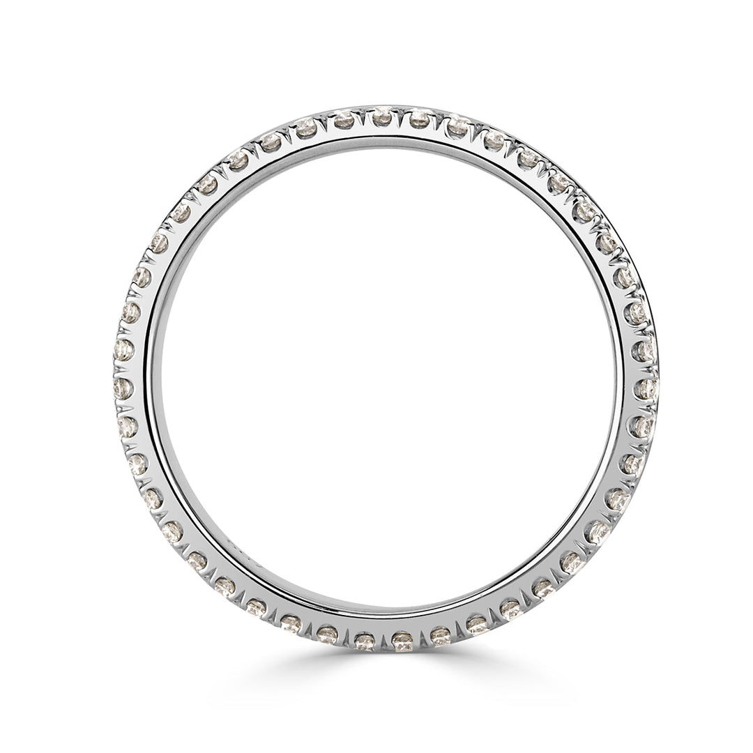 0.48ct Round Brilliant Cut Lab Diamond Eternity Band in Platinum