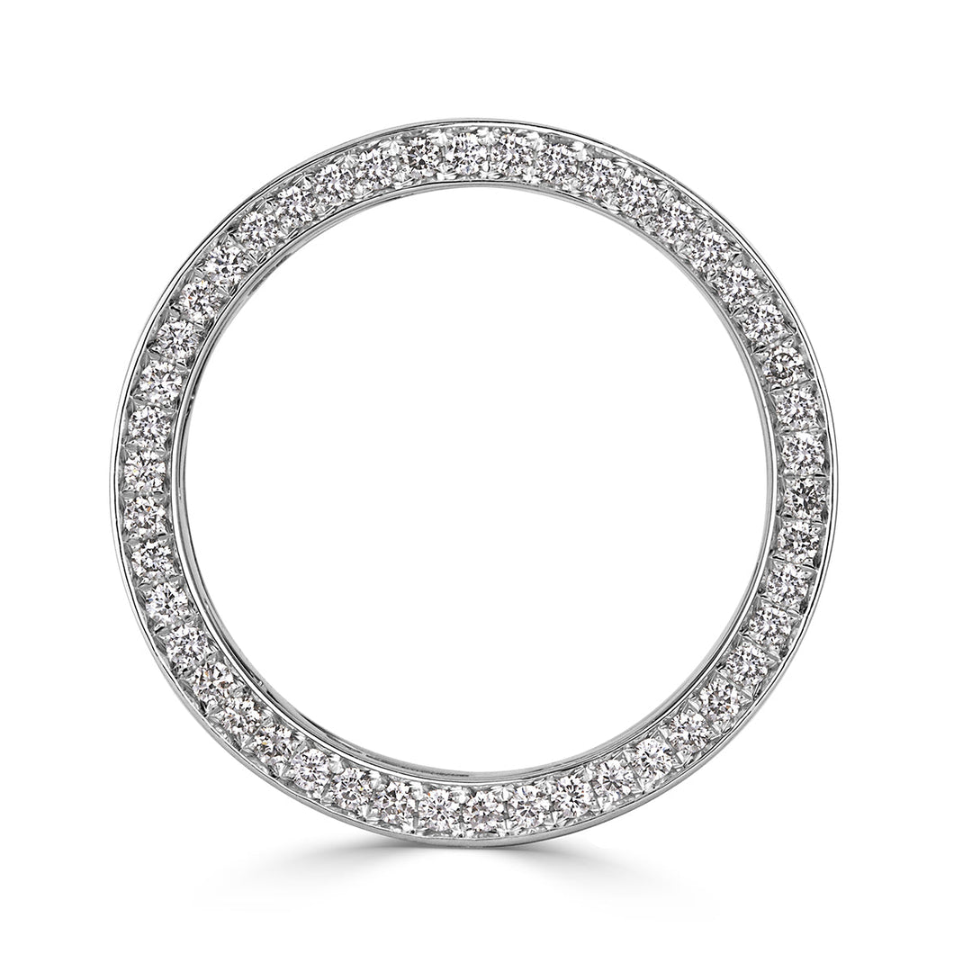 3.85ct Round Brilliant Cut Lab Diamond Eternity Band in 18k White Gold