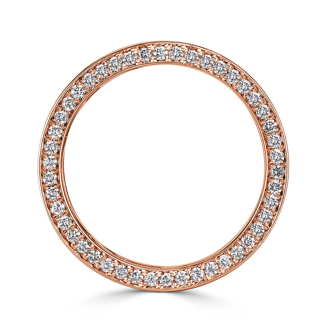 3.85ct Round Brilliant Cut Lab Diamond Eternity Band in 18k Rose Gold