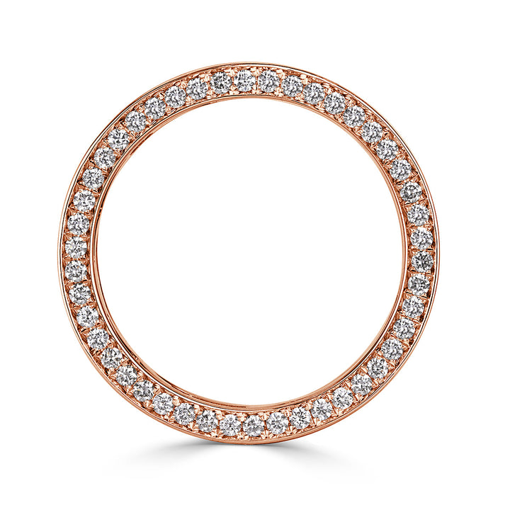 3.85ct Round Brilliant Cut Lab Diamond Eternity Band in 18k Rose Gold