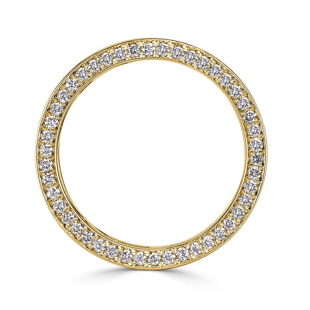 3.85ct Round Brilliant Cut Lab Diamond Eternity Band in 18k Yellow Gold