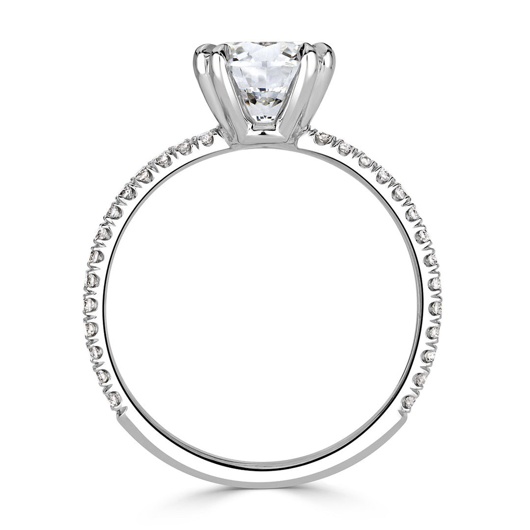 2.22ct Round Brilliant Cut Lab Diamond Engagement Ring