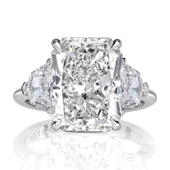 7.70ct Radiant Cut Lab Diamond Engagement Ring