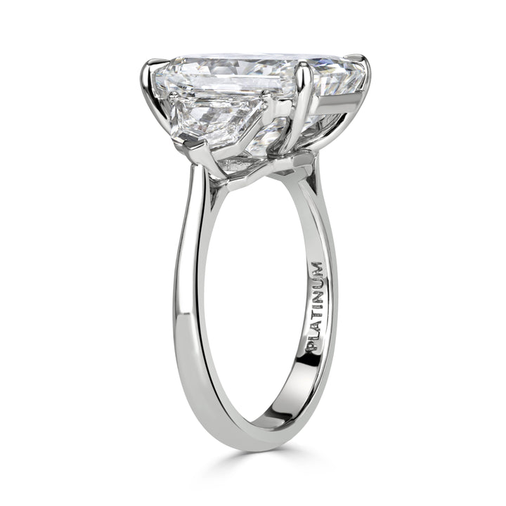 7.70ct Radiant Cut Lab Diamond Engagement Ring