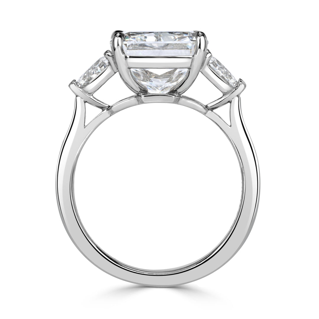 7.70ct Radiant Cut Lab Diamond Engagement Ring