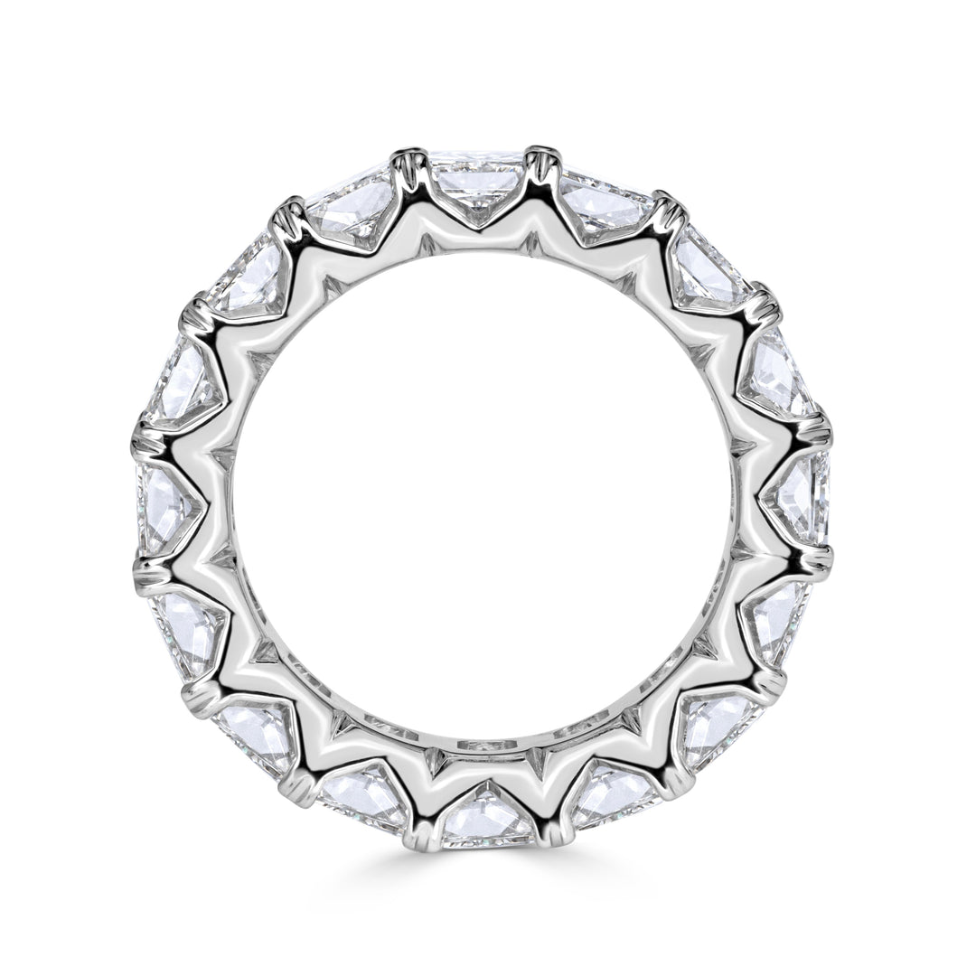 8.30ct Radiant Cut Lab Diamond Eternity Band in 18k White Gold