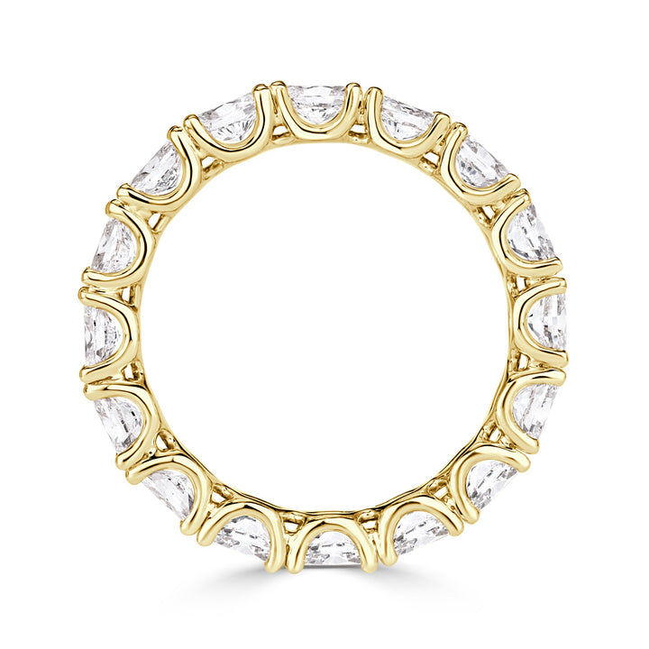 2.00ct Oval Cut Lab Diamond East-West Eternity Band in 18K Yellow Gold