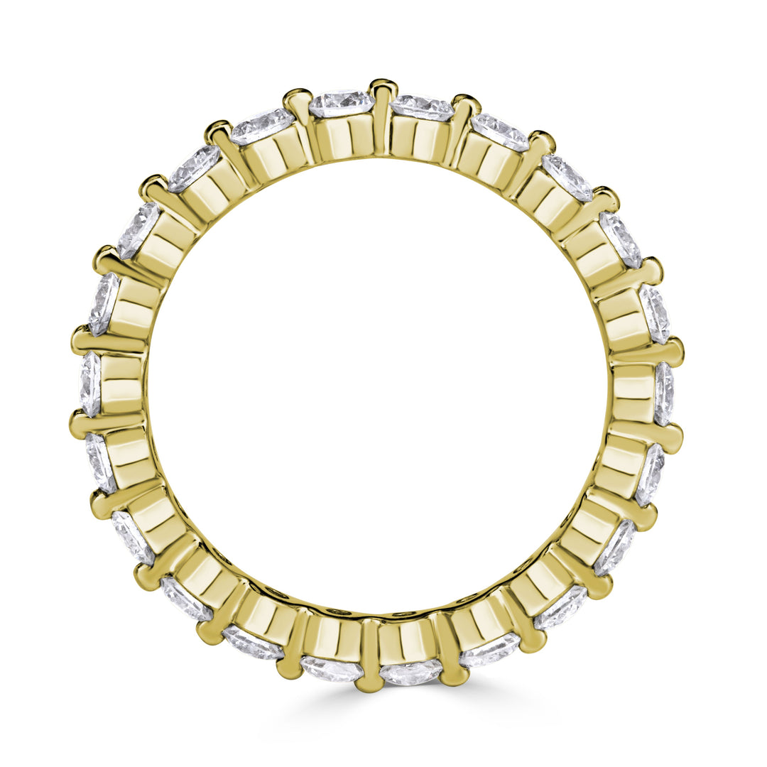 1.40ct Round Brilliant Cut Lab Diamond Eternity Band in 18k Yellow Gold